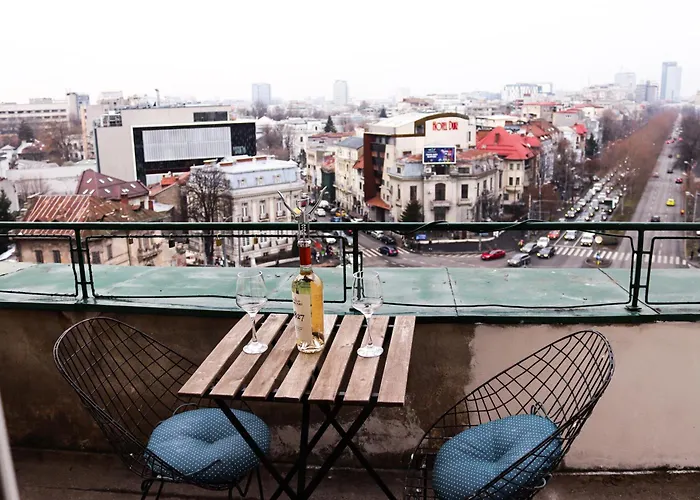 Scandinavian Style With Panoramic View Daire Bükreş